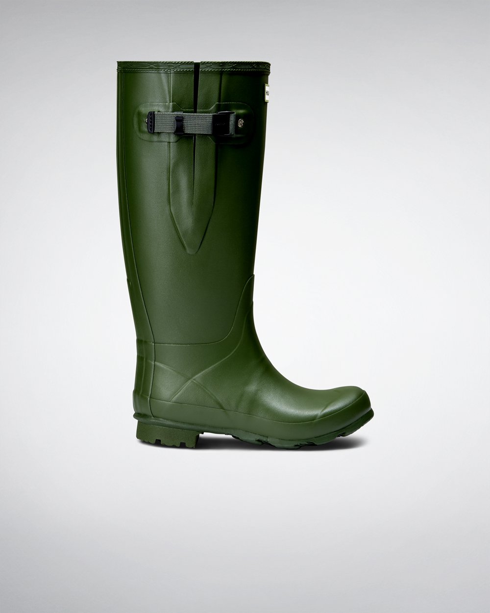 Botas Anchas Hunter Mujer Norris Field - Verde - Argentina 7019FBCUO